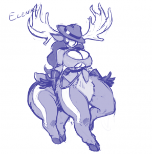 File:Sylvie Sketch Moosetaur Mountme (JayEcho).png