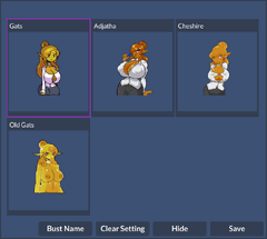 Bust Name reveal